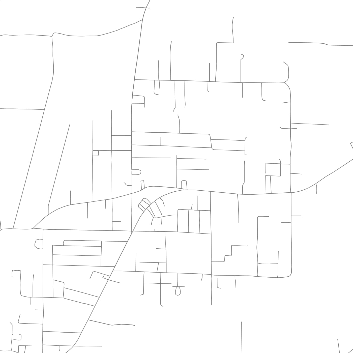 ROAD MAP OF NORTH CROSSETT, ARKANSAS BY MAPBAKES