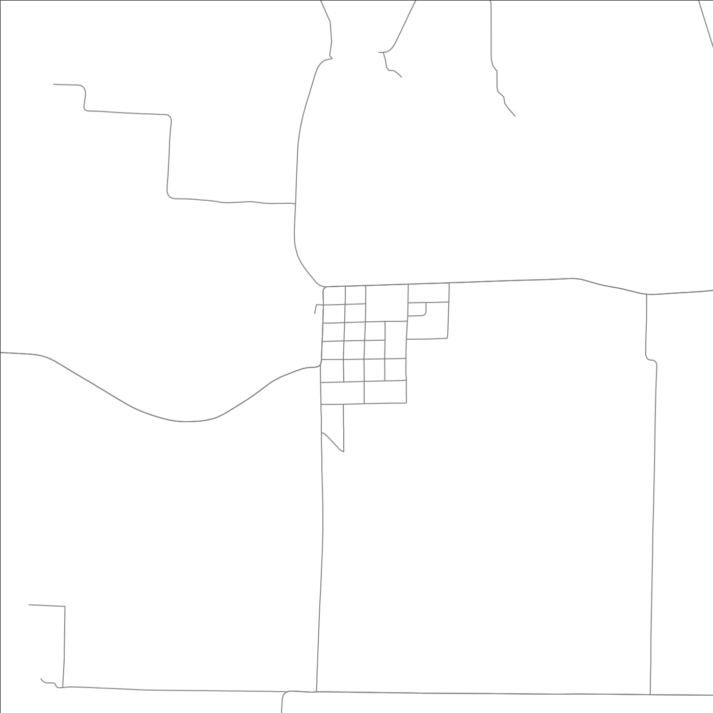 ROAD MAP OF OIL TROUGH, ARKANSAS BY MAPBAKES