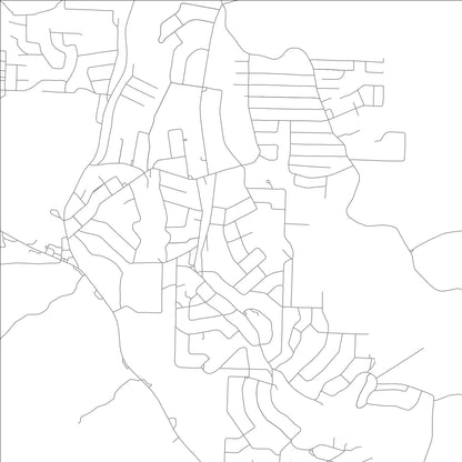 ROAD MAP OF OZARK ACRES, ARKANSAS BY MAPBAKES