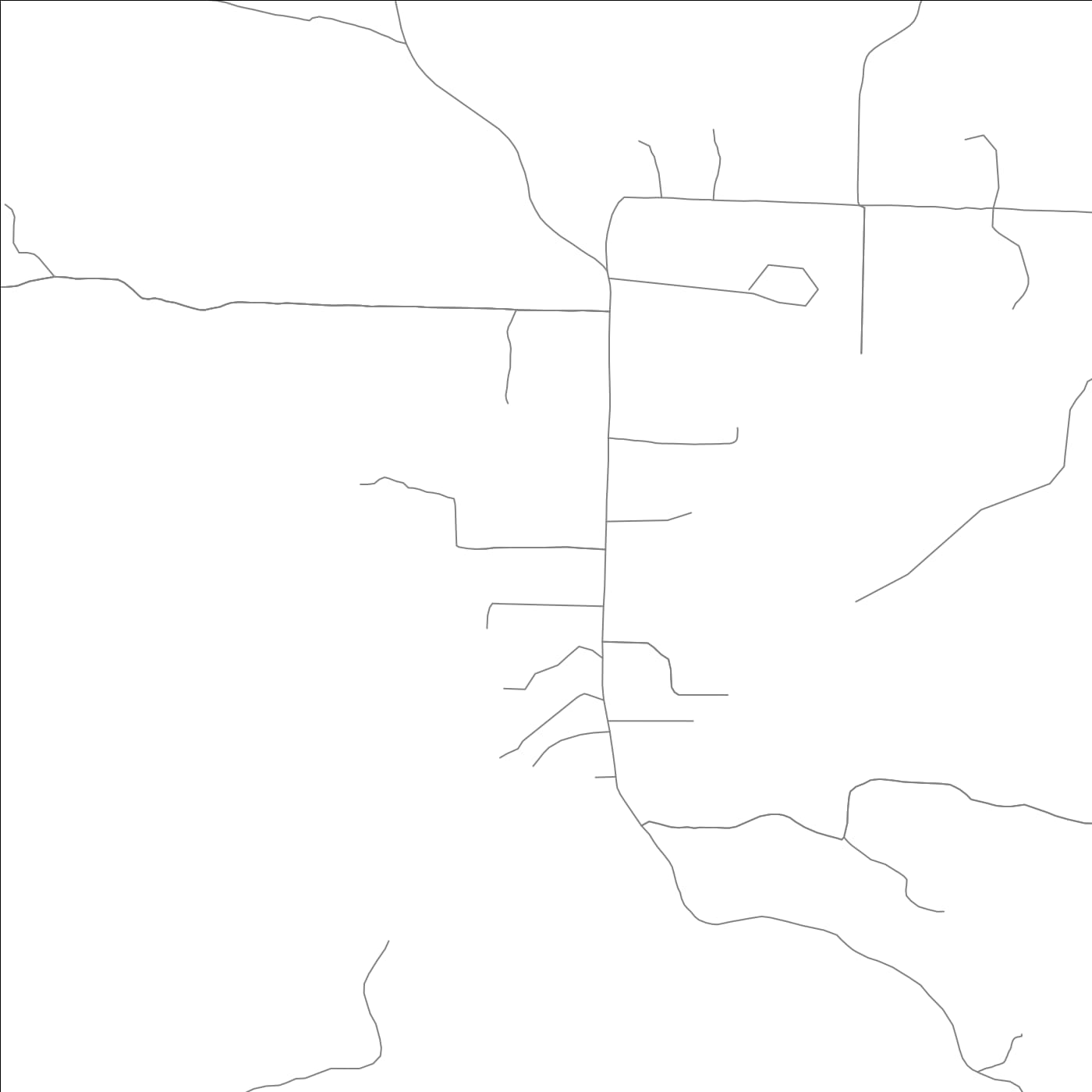 ROAD MAP OF OZONE, ARKANSAS BY MAPBAKES