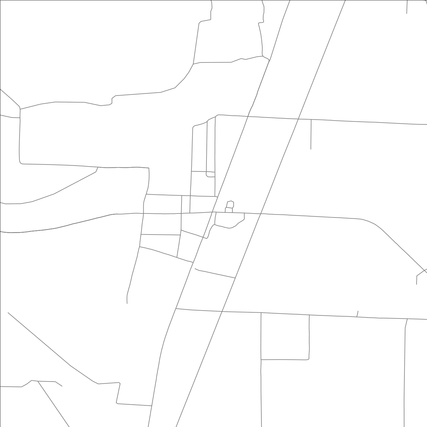 ROAD MAP OF PARKDALE, ARKANSAS BY MAPBAKES