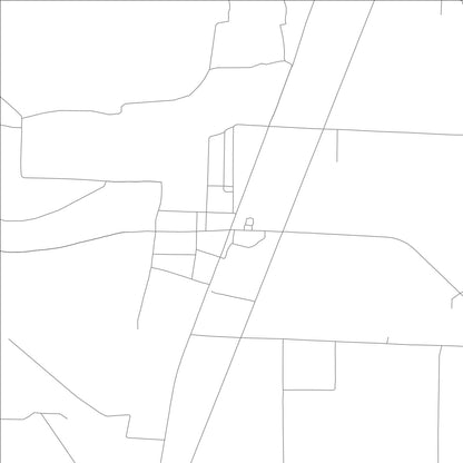 ROAD MAP OF PARKDALE, ARKANSAS BY MAPBAKES