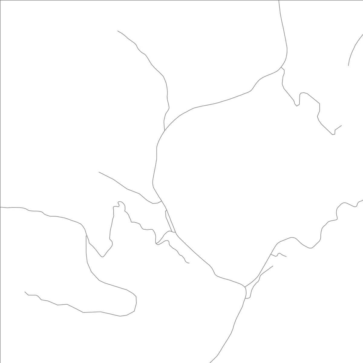 ROAD MAP OF PONCA, ARKANSAS BY MAPBAKES