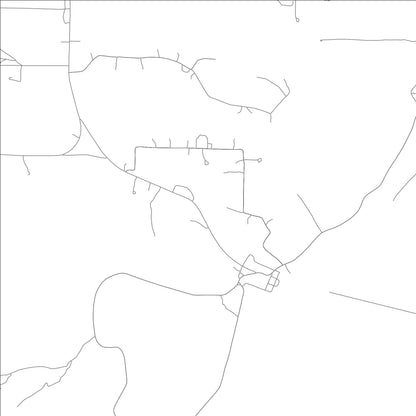 ROAD MAP OF POWHATAN, ARKANSAS BY MAPBAKES
