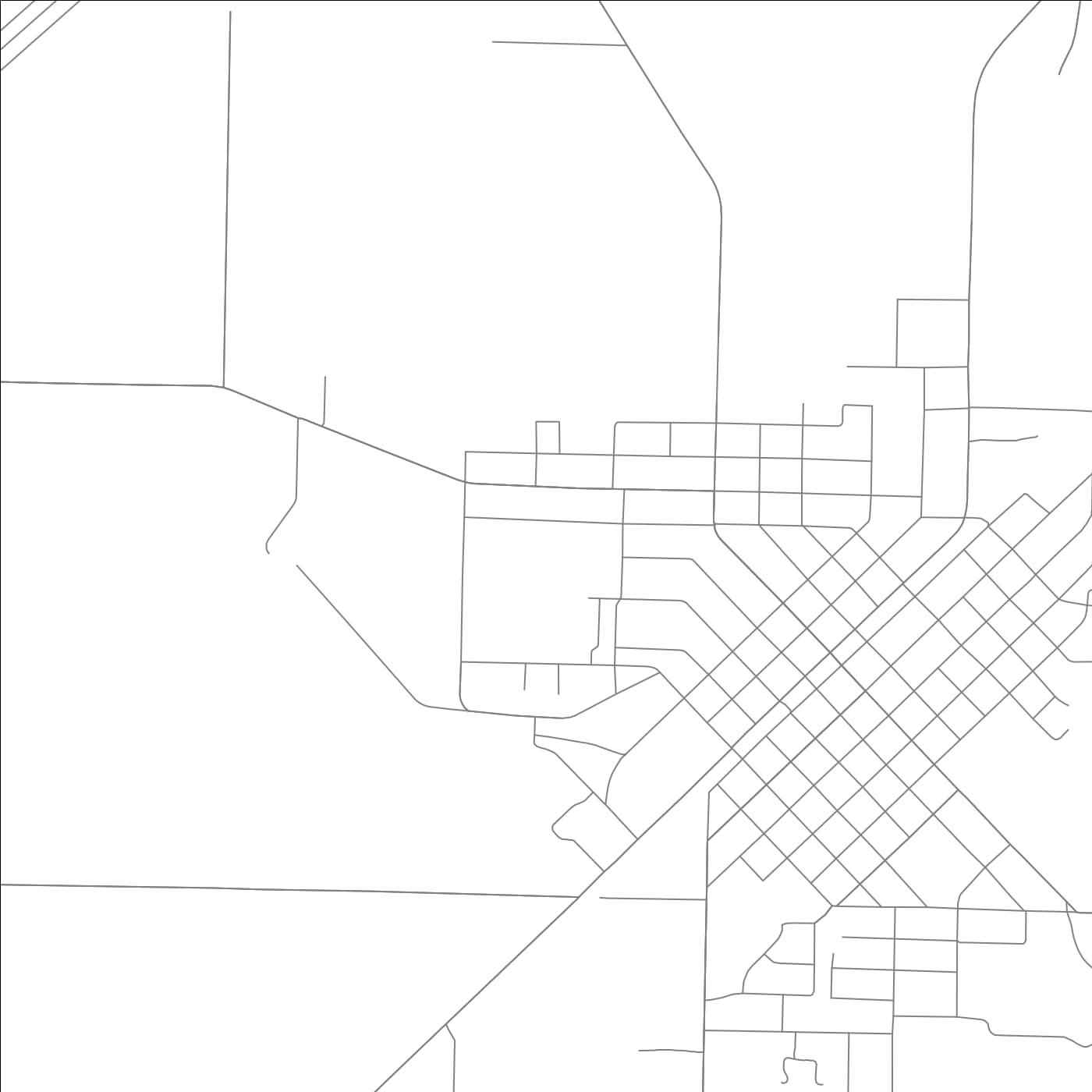 ROAD MAP OF PRESCOTT, ARKANSAS BY MAPBAKES