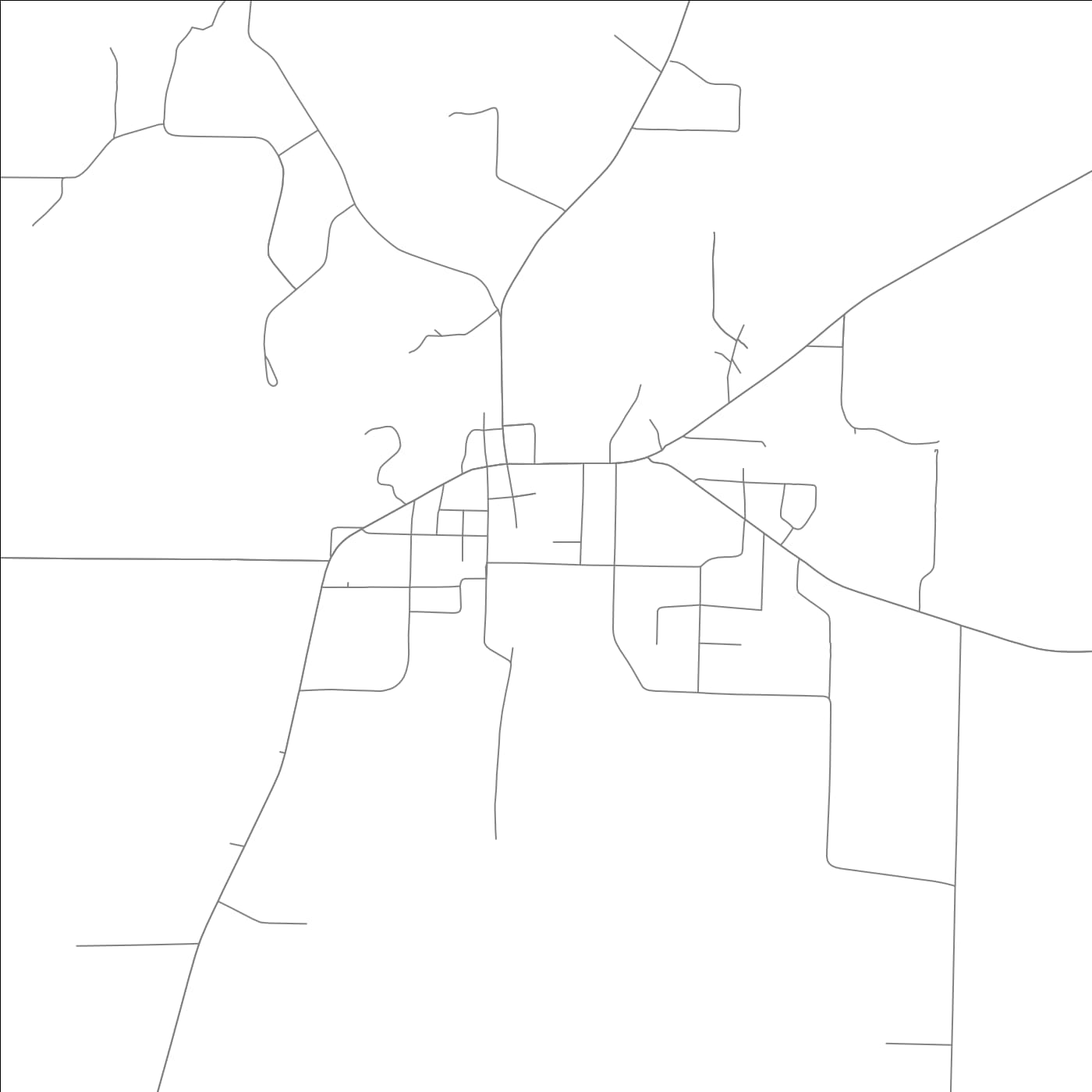 ROAD MAP OF QUITMAN, ARKANSAS BY MAPBAKES