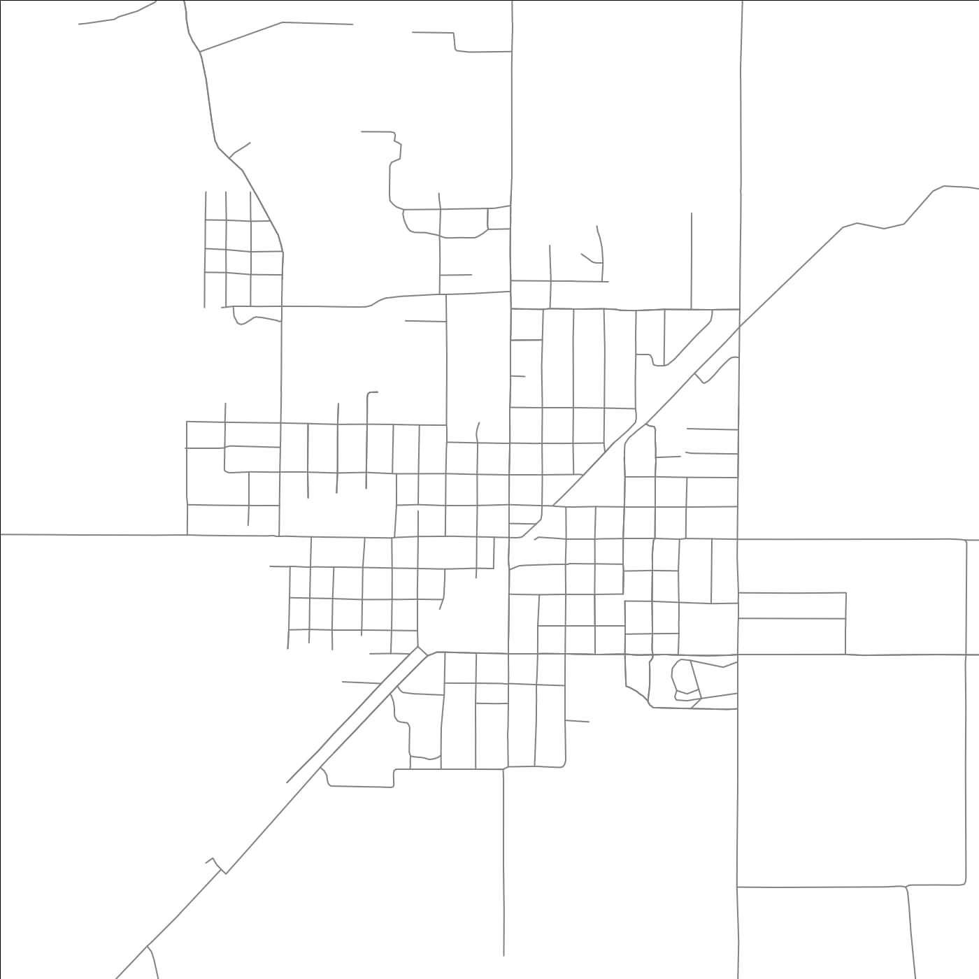 ROAD MAP OF RECTOR, ARKANSAS BY MAPBAKES