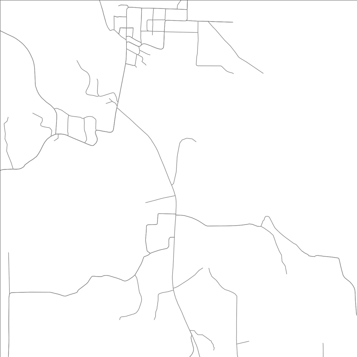ROAD MAP OF SHIRLEY, ARKANSAS BY MAPBAKES