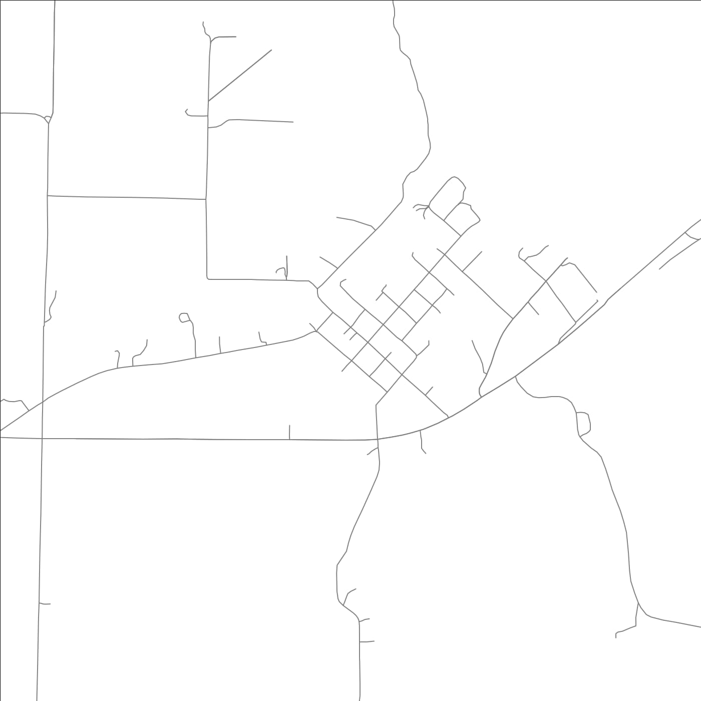 ROAD MAP OF ST. CHARLES, ARKANSAS BY MAPBAKES