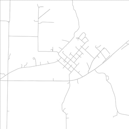 ROAD MAP OF ST. CHARLES, ARKANSAS BY MAPBAKES