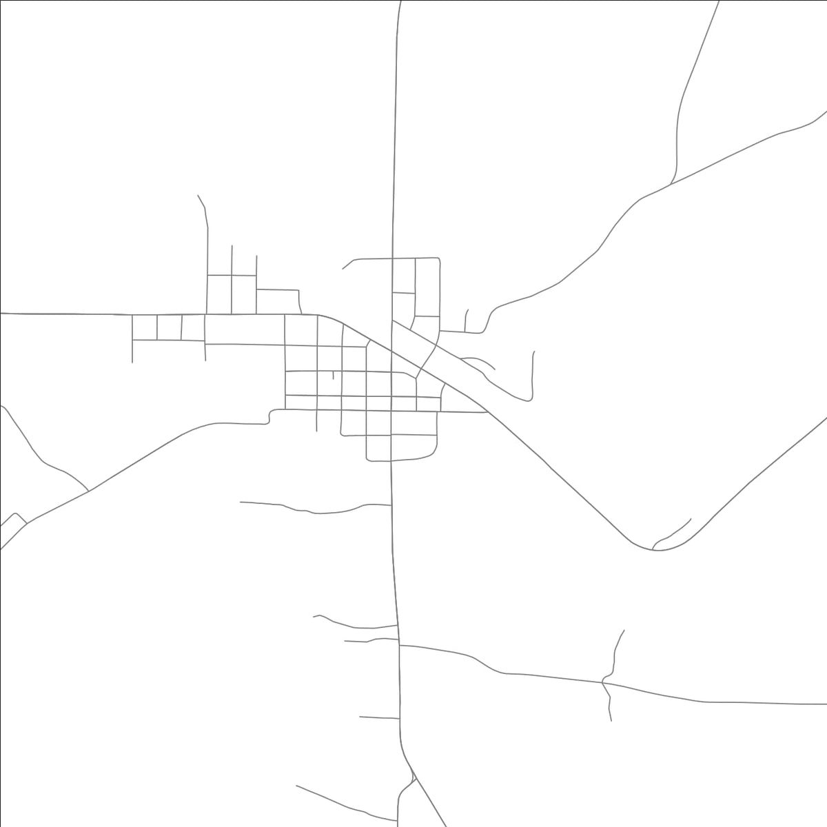 ROAD MAP OF STRONG, ARKANSAS BY MAPBAKES
