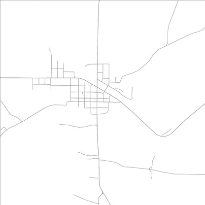ROAD MAP OF STRONG, ARKANSAS BY MAPBAKES