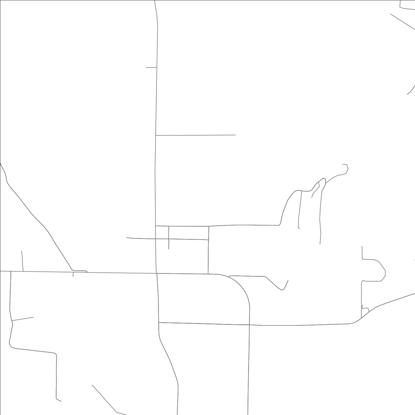 ROAD MAP OF SUMMERS, ARKANSAS BY MAPBAKES