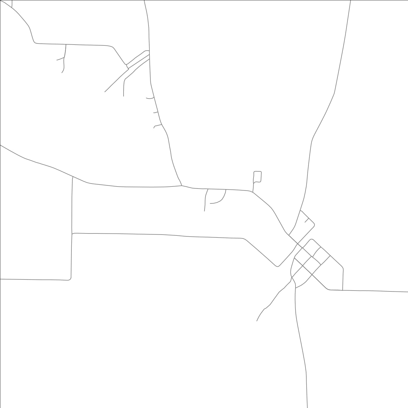 ROAD MAP OF TRASKWOOD, ARKANSAS BY MAPBAKES