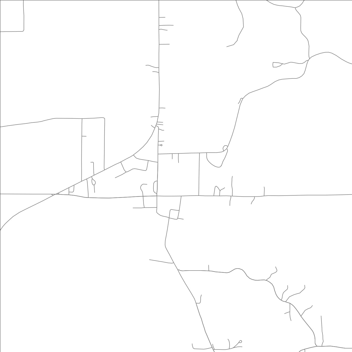 ROAD MAP OF VANNDALE, ARKANSAS BY MAPBAKES