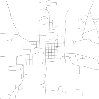 ROAD MAP OF WALDO, ARKANSAS BY MAPBAKES