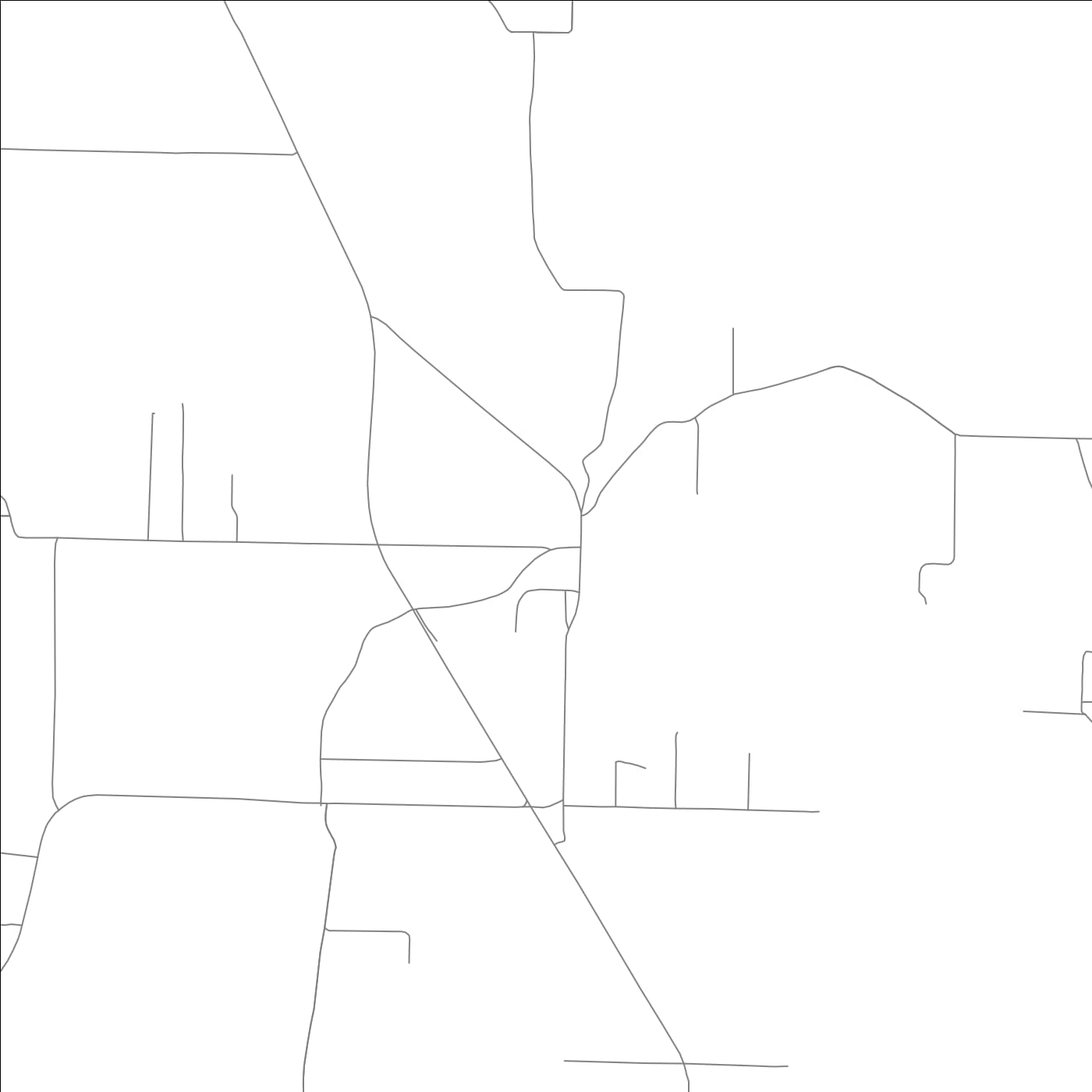 ROAD MAP OF WESTERN GROVE, ARKANSAS BY MAPBAKES