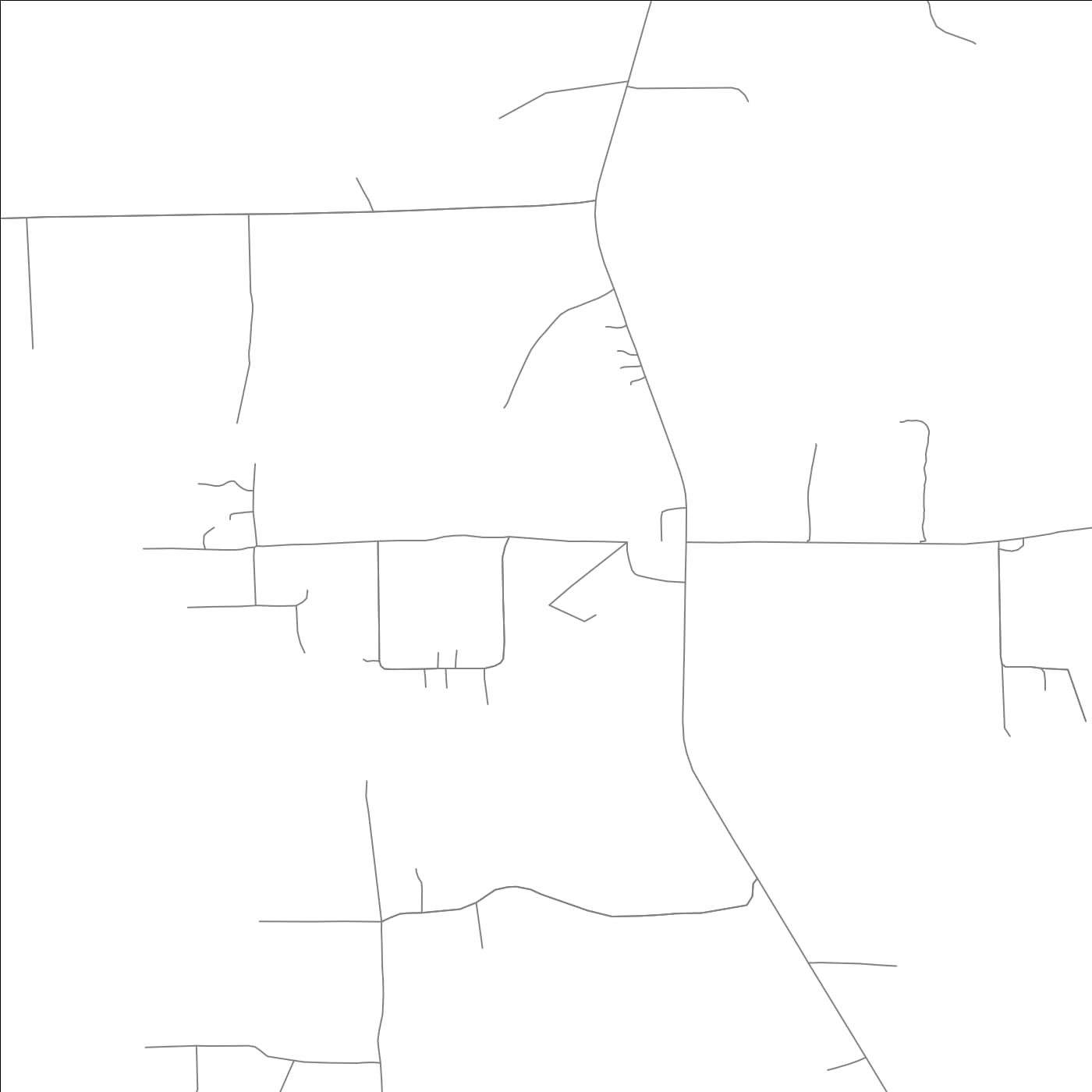 ROAD MAP OF WOODLAWN, ARKANSAS BY MAPBAKES