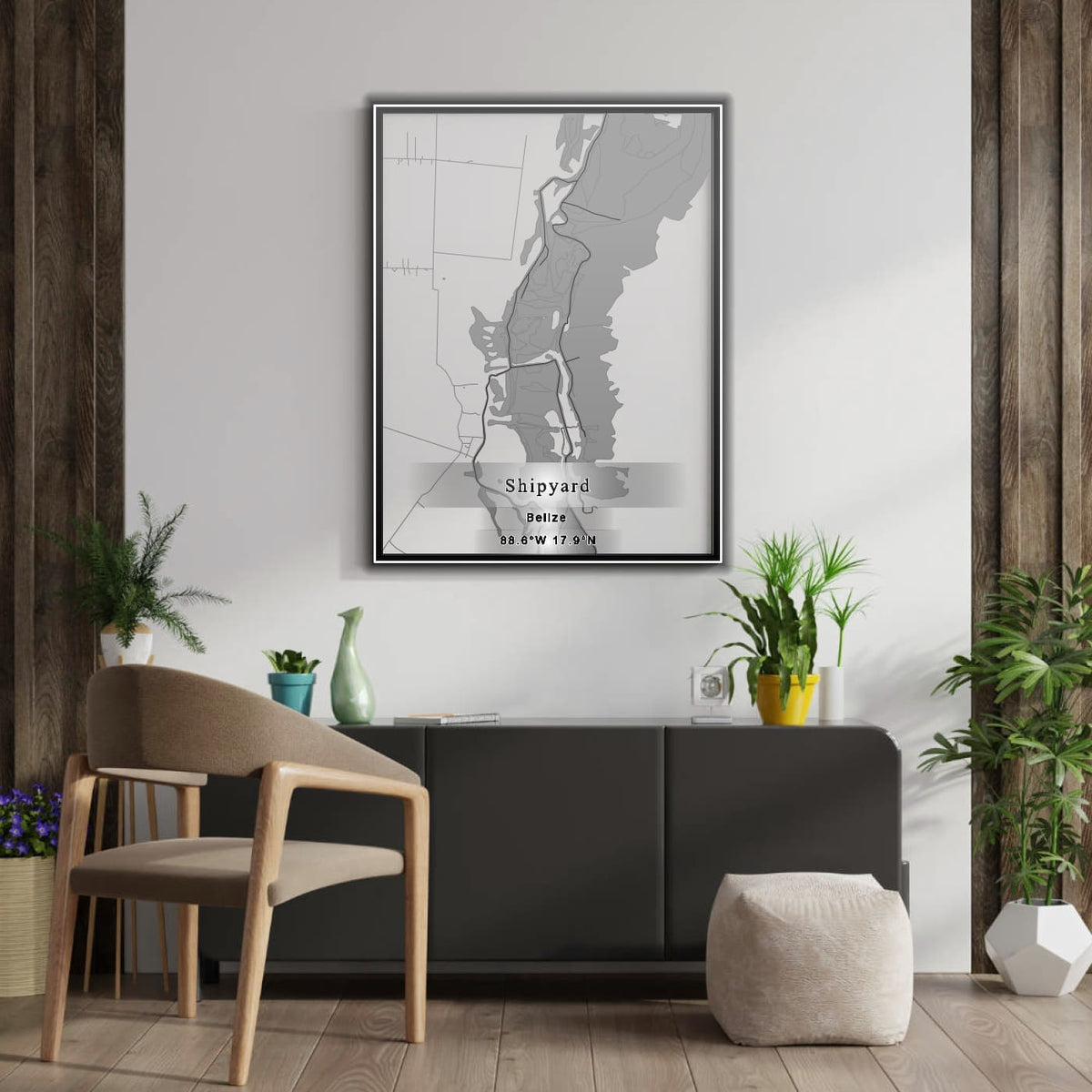 ROAD MAP OF SHIPYARD, BELIZE BY MAPBAKES