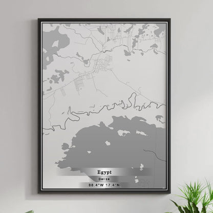 ROAD MAP OF EGYPT, BELIZE BY MAPBAKES