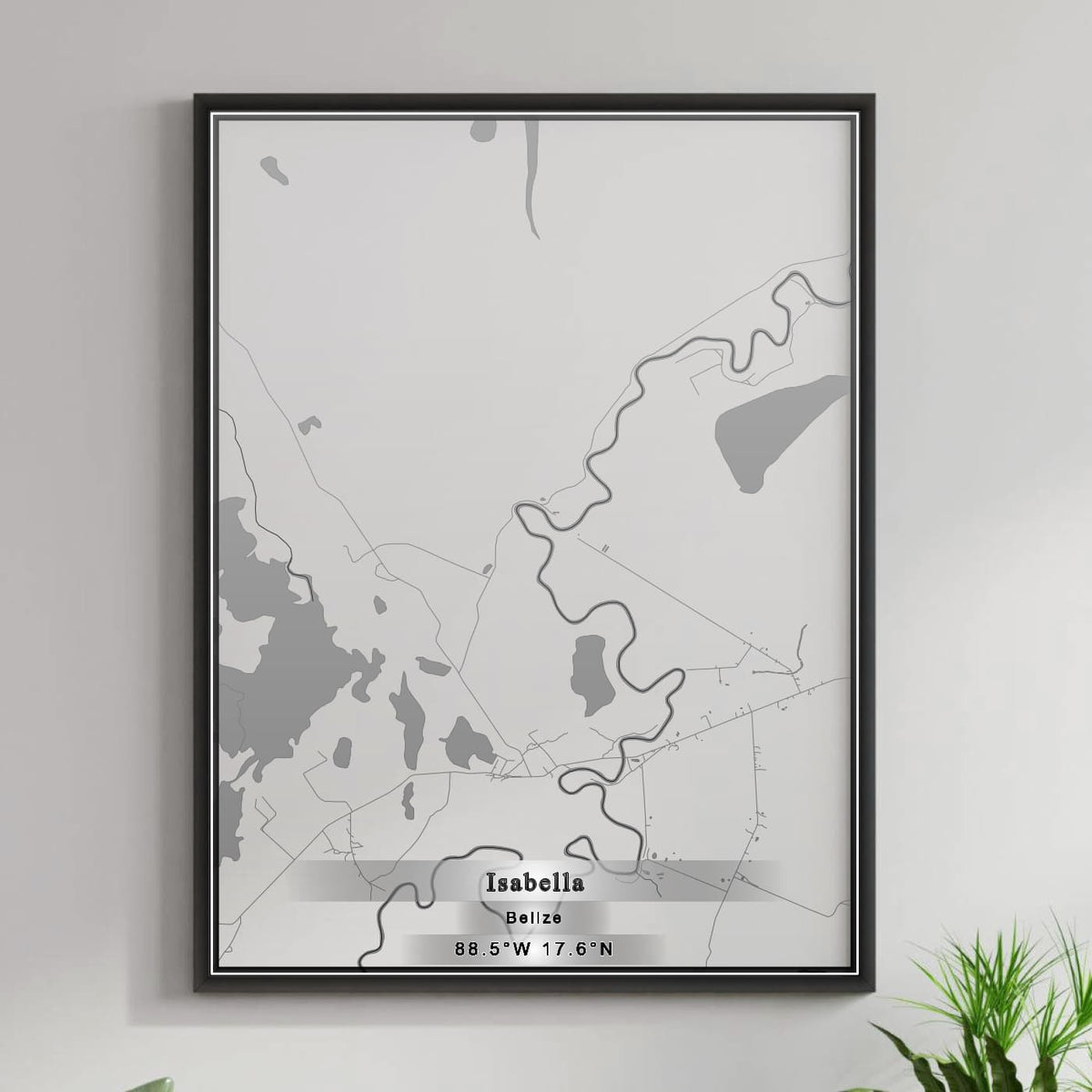 ROAD MAP OF ISABELLA, BELIZE BY MAPBAKES