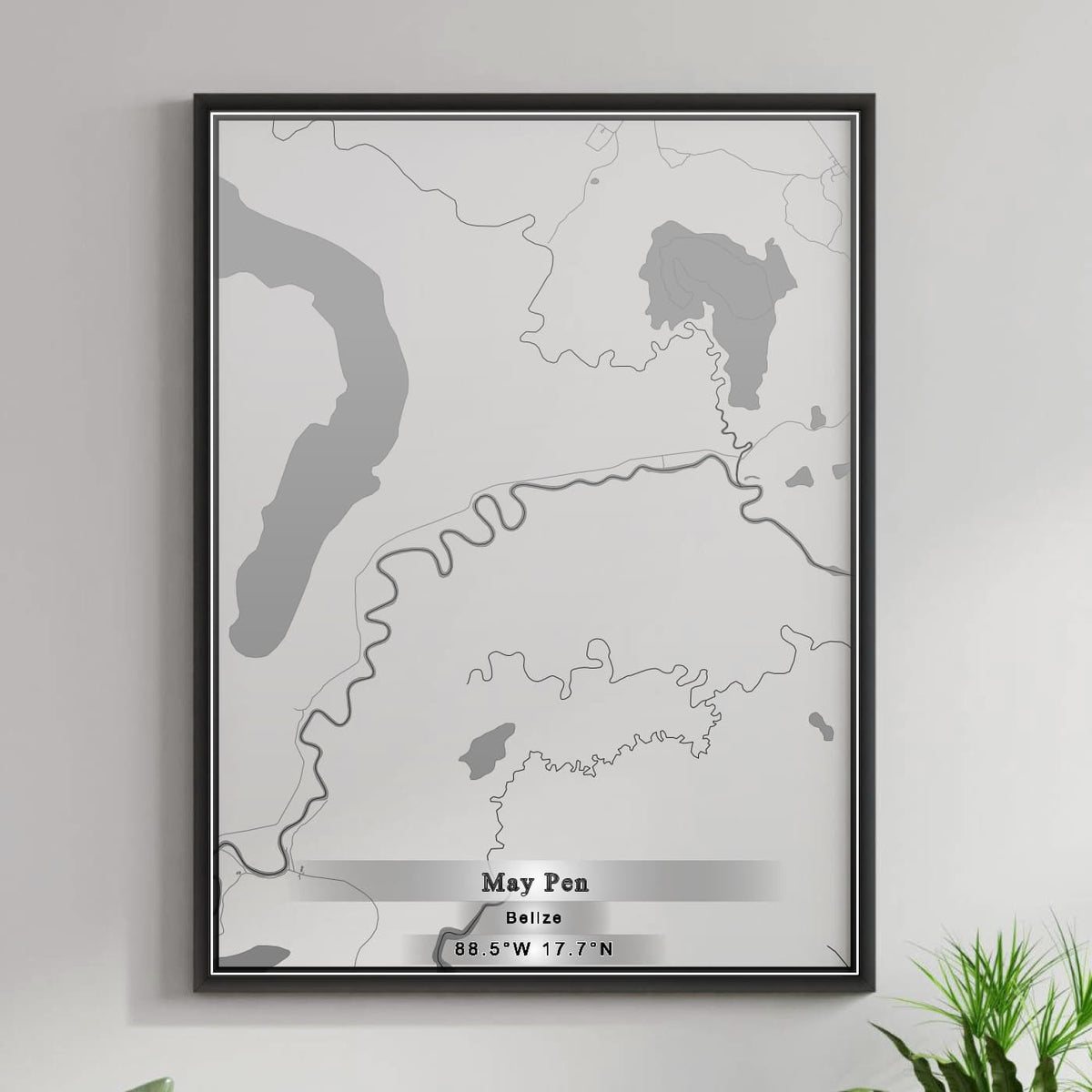 ROAD MAP OF MAY PEN, BELIZE BY MAPBAKES