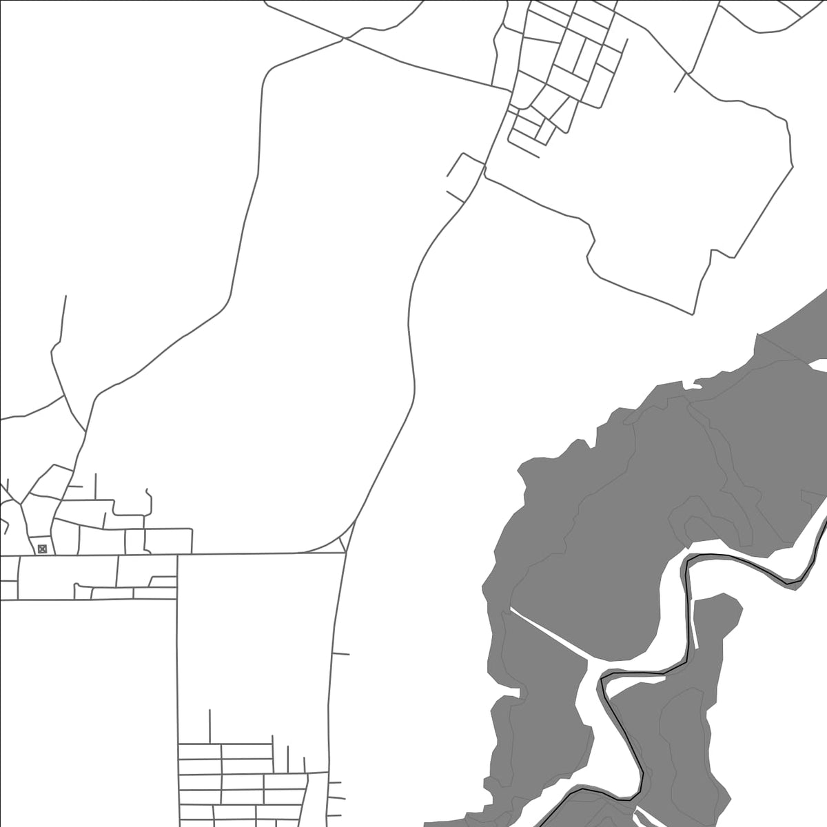 ROAD MAP OF AVENTURA, BELIZE BY MAPBAKES