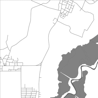 ROAD MAP OF AVENTURA, BELIZE BY MAPBAKES