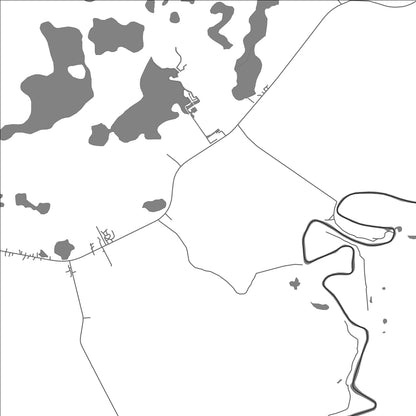 ROAD MAP OF BUTCHER BURNS, BELIZE BY MAPBAKES
