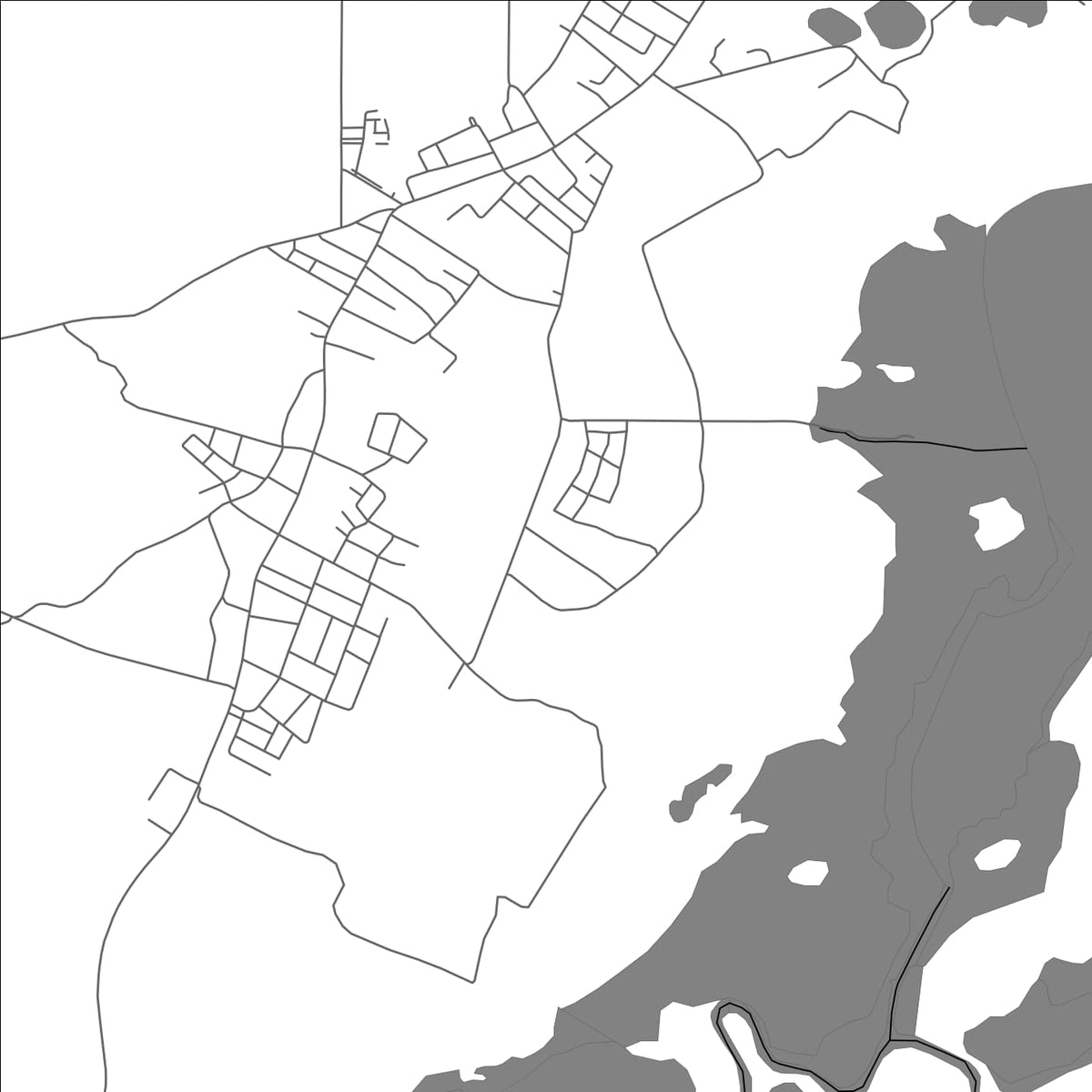 ROAD MAP OF CALCUTTA, BELIZE BY MAPBAKES