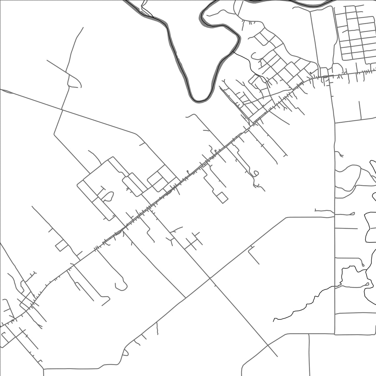 ROAD MAP OF CAMELOTE, BELIZE BY MAPBAKES