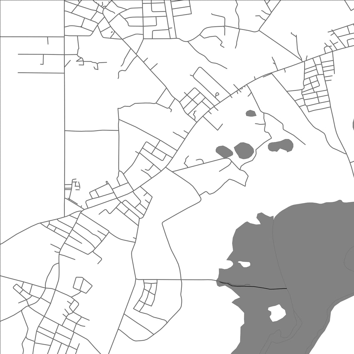 ROAD MAP OF CAROLINA, BELIZE BY MAPBAKES