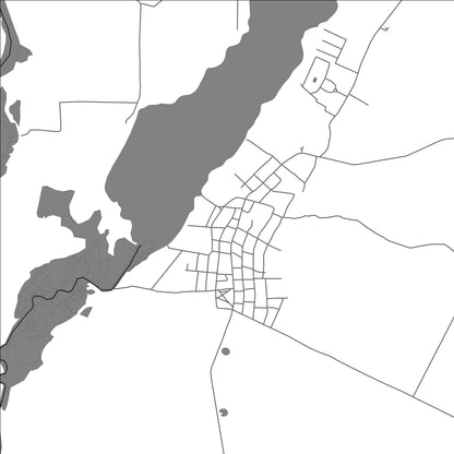 ROAD MAP OF CHUNOX, BELIZE BY MAPBAKES