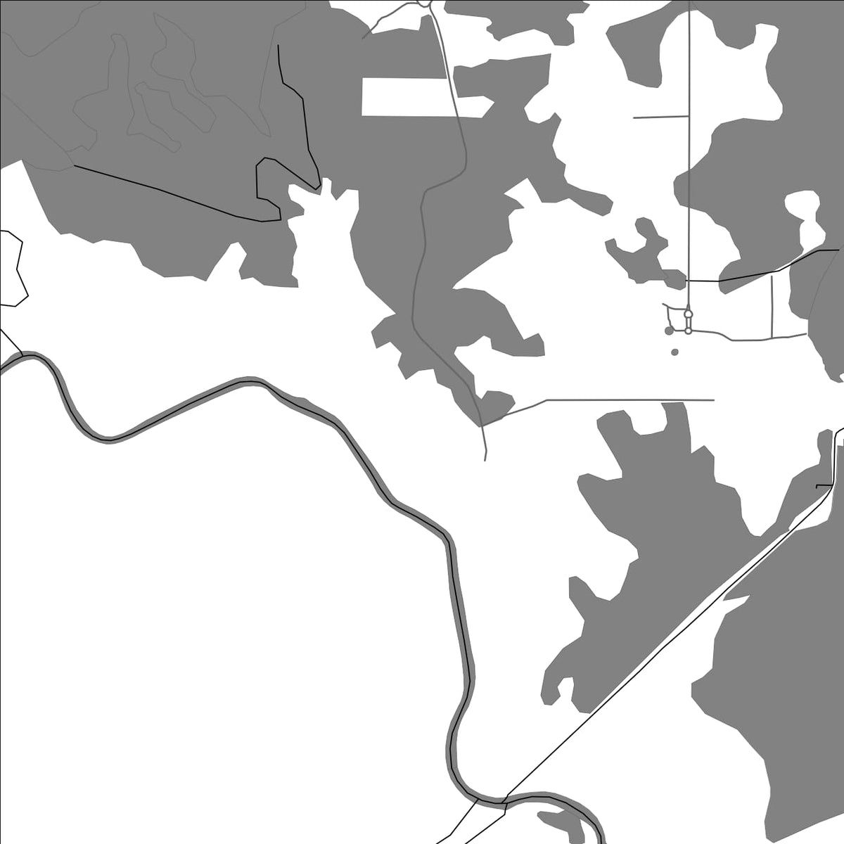 ROAD MAP OF FERGUSON BANK, BELIZE BY MAPBAKES