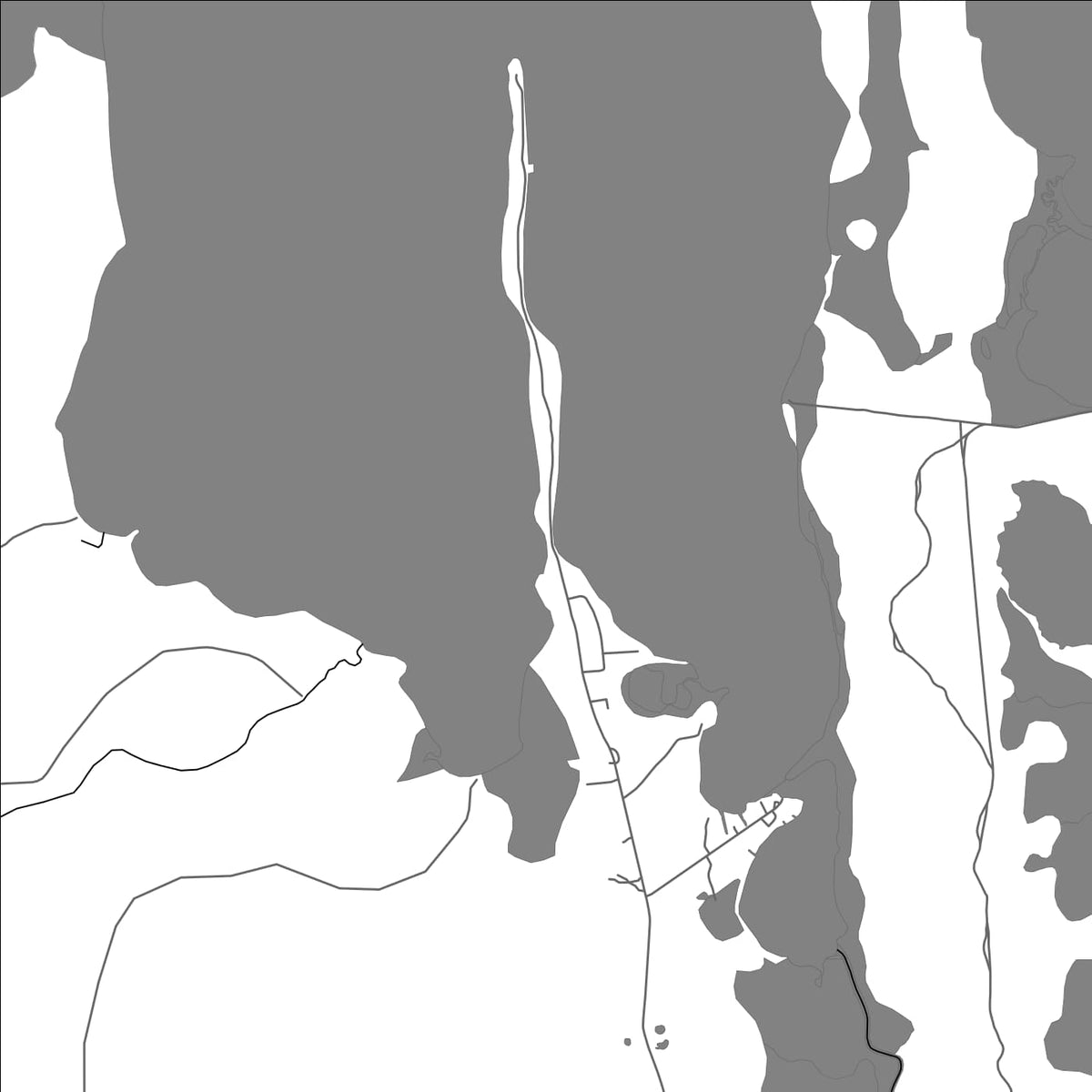 ROAD MAP OF GALES POINT, BELIZE BY MAPBAKES