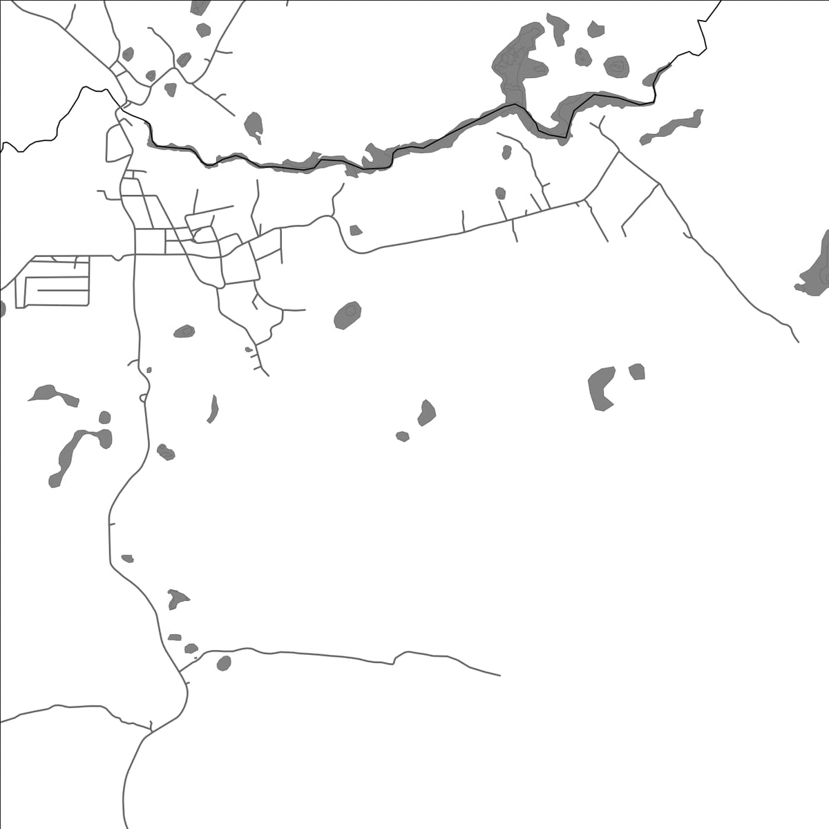 ROAD MAP OF MASKALL, BELIZE BY MAPBAKES