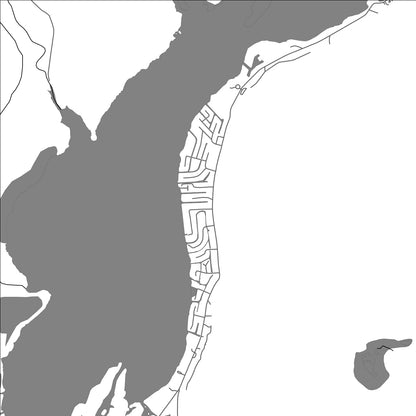 ROAD MAP OF MAYA BEACH, BELIZE BY MAPBAKES