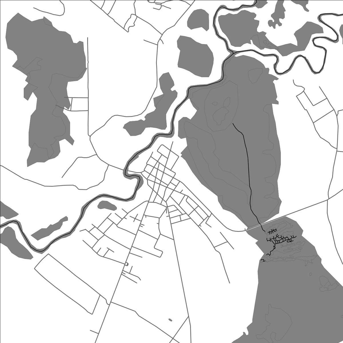ROAD MAP OF SAN ESTEVAN, BELIZE BY MAPBAKES