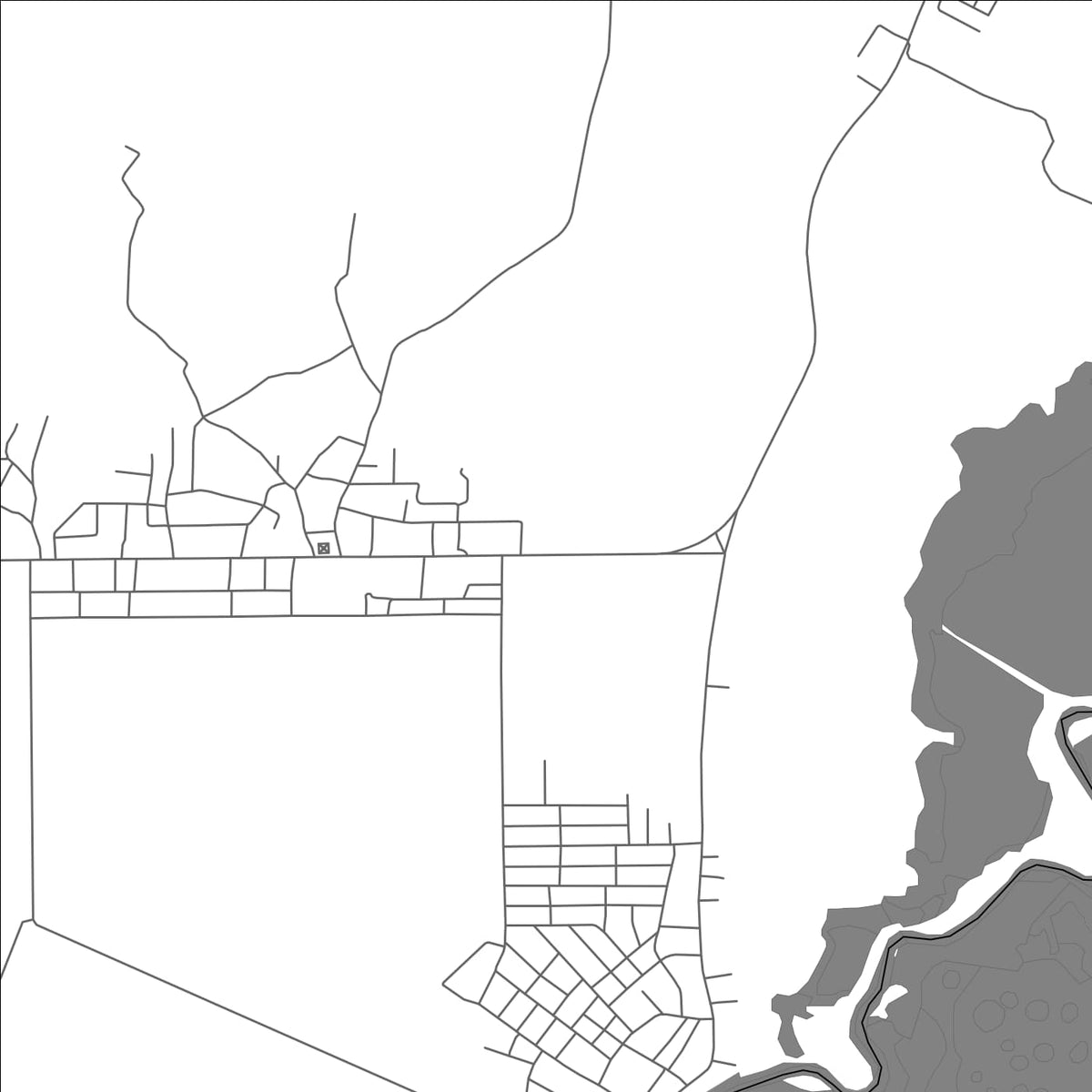 ROAD MAP OF SAN FRANCISCO, BELIZE BY MAPBAKES