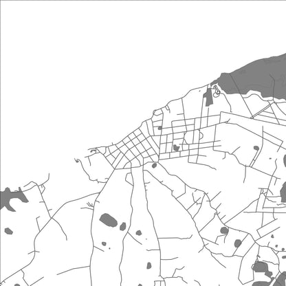 ROAD MAP OF SARTENEJA, BELIZE BY MAPBAKES
