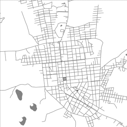 ROAD MAP OF ASCENCION DE GUARAYOS, BOLIVIA BY MAPBAKES