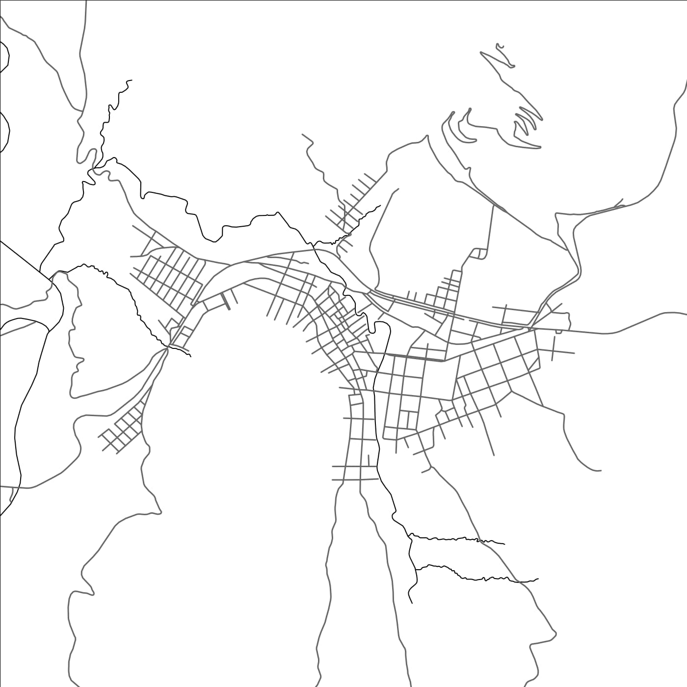 ROAD MAP OF BETANZOS, BOLIVIA BY MAPBAKES