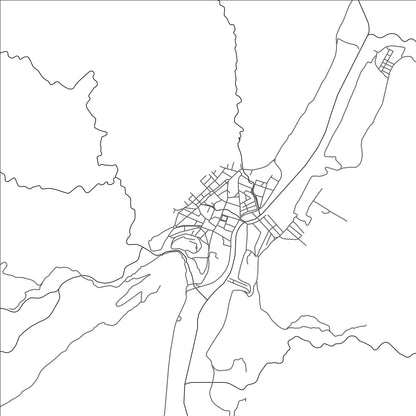 ROAD MAP OF CAMARGO, BOLIVIA BY MAPBAKES