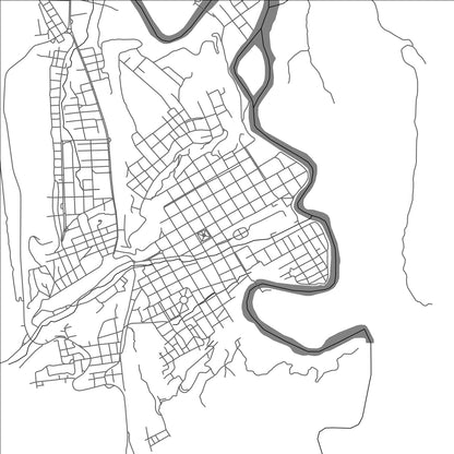 ROAD MAP OF CAMIRI, BOLIVIA BY MAPBAKES