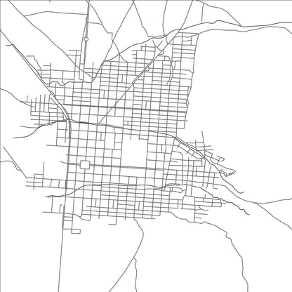 ROAD MAP OF CHALLAPATA, BOLIVIA BY MAPBAKES