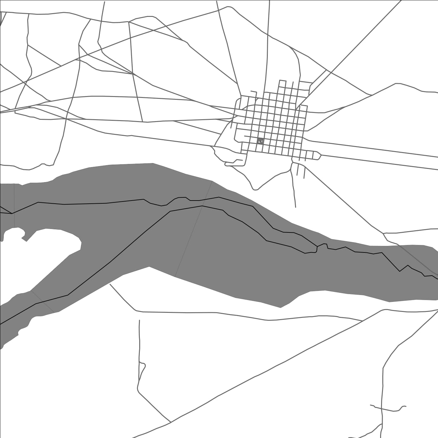 ROAD MAP OF CHARANA, BOLIVIA BY MAPBAKES