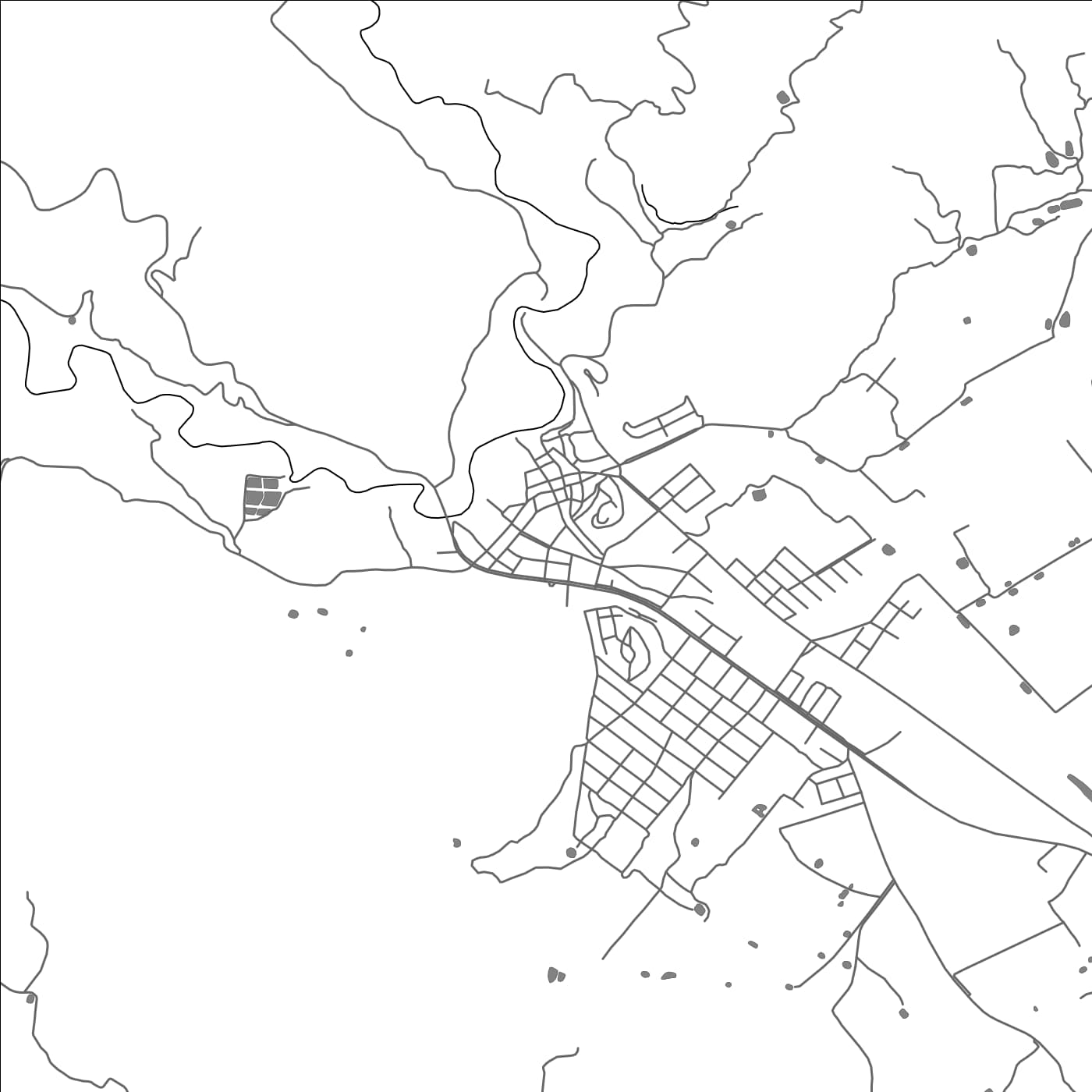 ROAD MAP OF COMARAPA, BOLIVIA BY MAPBAKES