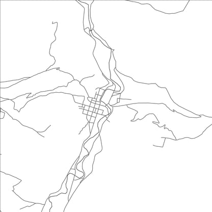 ROAD MAP OF PUERTO ACOSTA, BOLIVIA BY MAPBAKES