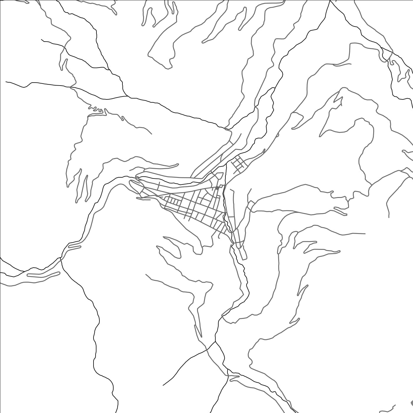 ROAD MAP OF QUIME, BOLIVIA BY MAPBAKES