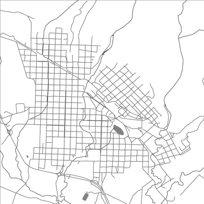 ROAD MAP OF ROBORE, BOLIVIA BY MAPBAKES